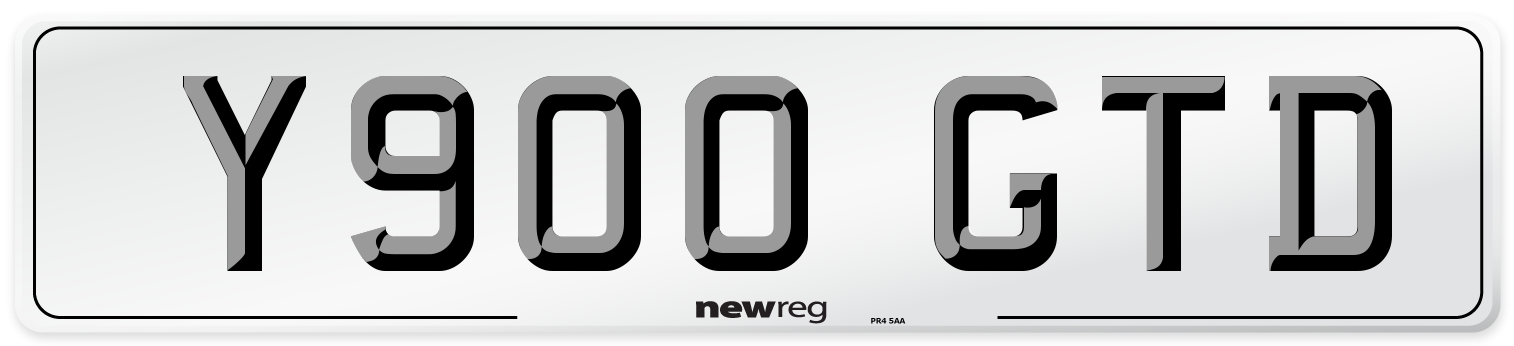 Y900 GTD Number Plate from New Reg